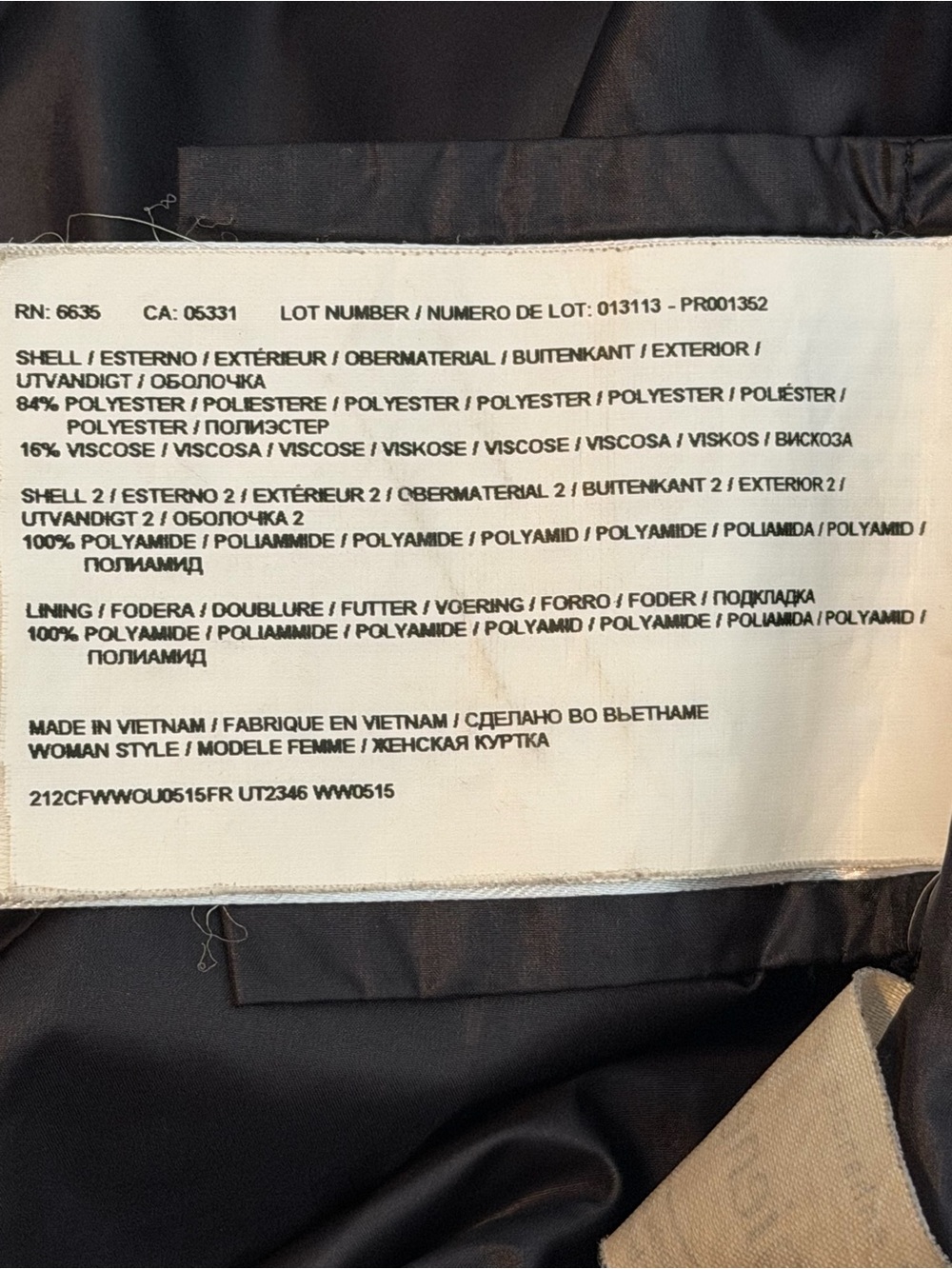 Woolrich Luxe Black Down Puffer Jacket Gold Zip Funnel Neck Duck Down Coat | M - Picture 8 of 9